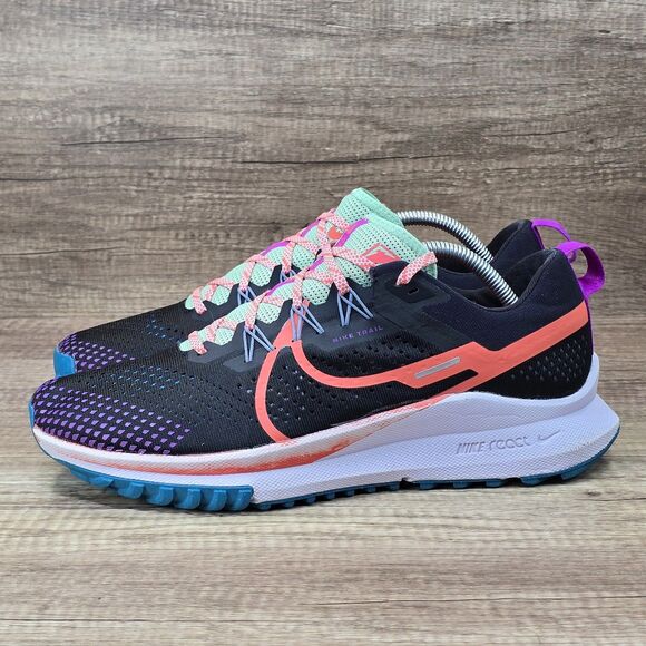 Nike React Pegasus Trail 4 Men\'s 11 Black Vivid Purple Green Shoes (DJ6158-003) main image 7